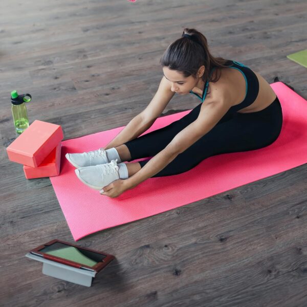 BalanceFrom 7-Piece Set - Include Yoga Mat with Carrying Strap, 2 Yoga Blocks, Yoga Mat Towel, Yoga Hand Towel, Yoga Strap and Yoga Knee Pad, Multiple Colors