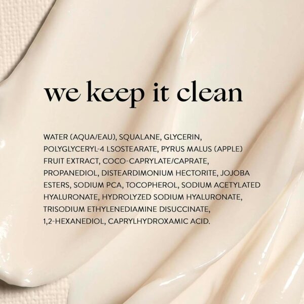 Honest Beauty Hydrogel Cream with Hyaluronic Acid, Jojoba, + Squalane | Oil Free, Lightweight, Moisturizing | EWG Verified, Vegan + Cruelty Free | 1.7 fl oz