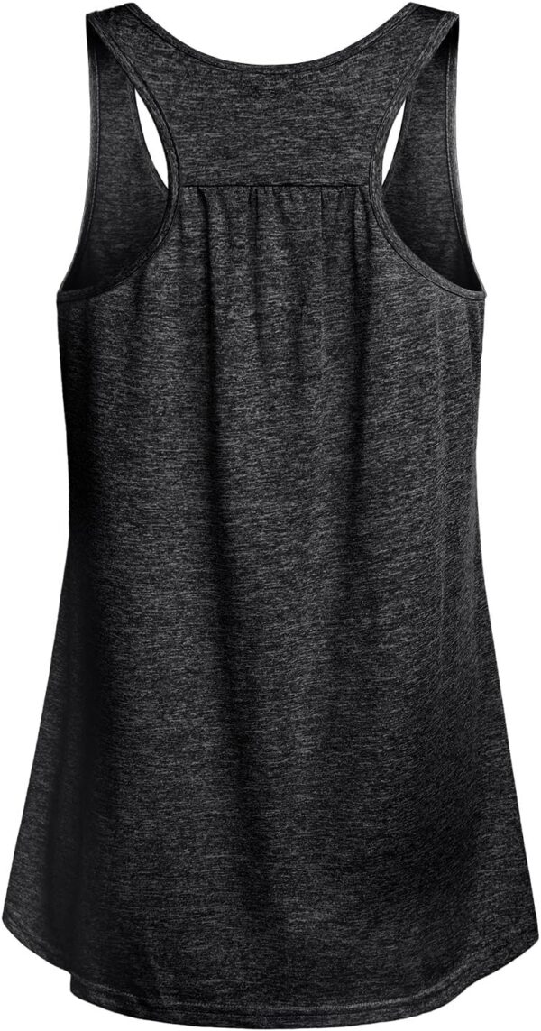 Miusey Womens Sleeveless Loose Fit Yoga Workout Racerback Tank Top