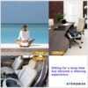 Natural Latex Seat Cushion - Soft, Bouncy and Relieves Pressure - Suitable for Office Chair, Home Chair, Car, Gaming, Wheelchair, Meditation, and Yoga