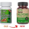 DEVA Tiny Tablets Vegan Vitamins Multivitamins for Women & Men, Multivitamin with Iron, Mineral Supplement, Vitamin C, Vitamin B Complex, Vitamin B12, Vitamin E, Zinc, Gluten Free, 90 Tablets