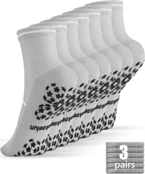 Non Slip Pilates Socks with Grips for Yoga, Barre, Grippy, Hospital, Ballet for Women with Arch Support.