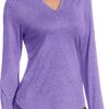 COOrun Workout Shirts for Women Long Sleeve Yoga Tops Casual Hiking Tee Shirt Athletic Breathable Top Quick Dry