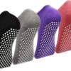 Pilates Ballet Barre Yoga Socks - Elutong 4 Pack Non Skid Slip Sticky Grippers Socks for Women