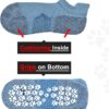 KitNSox 2 Pack Non Slip Grip Yoga Socks for Men Women, Non Skid Cushioned Hospital Maternity Ballet Pilates Floor Dance Socks