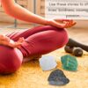Aries Zodiac Healing Crystal Set, Pack of 3 Crystals Raw Stones Astrology Gifts for Women Birthday Anniversary Gifts Mother Father Gifts (Information Card Included)