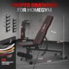 Weight Bench,Adjustable Workout Bench for Home Gym with 1200 LBS,Adjustable Back and Seat Exercise Incline for Full-Body Strength Training
