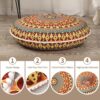 32 inches Meditation Floor Cushion for Adults, Round Large Thick Floor Pillow, Memory Foam Filling, Yellow