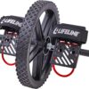 81IYdpM8ooL._AC_SL1500_.jpg Lifeline Power Wheel for At Home Full Body Functional Fitness Strength including Abs & Core, Lower Body and Upper Body with Foot Straps for More Workout Options