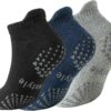 Hstyle 6 Pairs of Yoga Socks with Grips for Women and Men,Ideal for Ballet,Barefoot Workout,Pilates Grip Socks Non Slip Socks