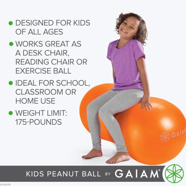 Active Seat Peanut Shaped Bounce Desk Chair -Exercise Yoga Balance Sitting Ball - Sensory Toys- Flexible Seating, Wiggle Seat for Boys and Girls