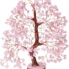 YATSKIA Rose Quartz Tree of Life - Chakra Tree, Wire Bonsai - Feng Shui Tree, Money Tree Crystal for Positive Energy - Home Office Decor, Spiritual Gift, Meditation Decor Accessories