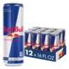 Red Bull Energy Drink with 151mg Caffeine plus Taurine & B Vitamins, 16 Fl Oz, Pack of 12 Cans