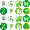 Mental Health Awareness Items, 500Pcs Mental Health Stickers 8 Design Mental Health Awareness Green Ribbons Sticker Inspirational Postive for Adult Teens Fundraiser Event Handout Supplies…
