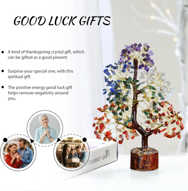 Chakra Tree, Crystals, Tree Of Life Decor, Crystal Tree, Chakra Decor, Meditation Accessories, Office Decor, Good Luck Gifts, Hippie Room Decor, Birthday Gifts For Women - 300 beads Chakra Stones