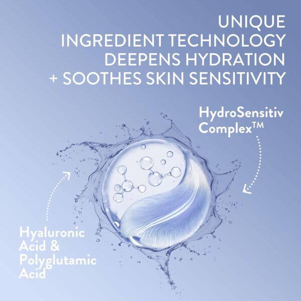 Cetaphil Deep Hydration Skin Restoring Water Gel with Hyaluronic and Polyglutamic Acid, Face Moisturizer, 72 Hour Hydration, For Dry, Dehydrated Sensitive Skin, Fragrance Free, 1.7 oz, Fragrance Free