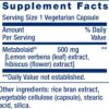 Life Extension Body Trim and Appetite Control, Lemon Verbena, Hibiscus, Healthy Weight, Promotes Satiety, Weight Management, Gluten Free, Non-GMO, 1-Daily, Vegetarian, 30 Capsules