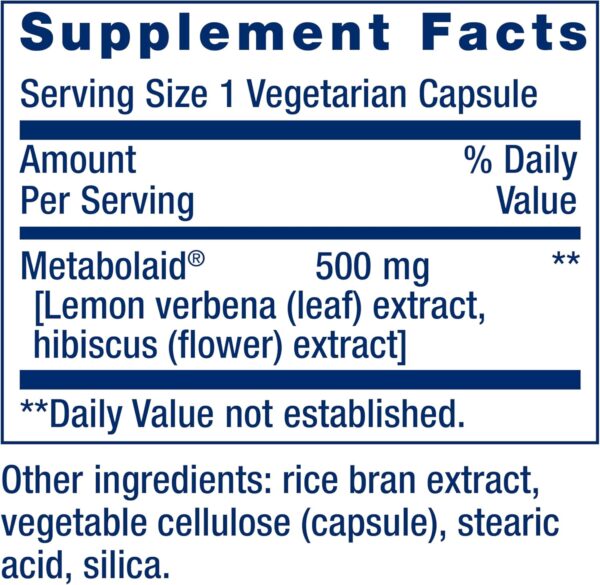 Life Extension Body Trim and Appetite Control, Lemon Verbena, Hibiscus, Healthy Weight, Promotes Satiety, Weight Management, Gluten Free, Non-GMO, 1-Daily, Vegetarian, 30 Capsules