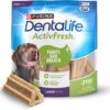81JTVMGPKfL._AC_SL1500_.jpg DentaLife ActivFresh Dog Chews for Large Dogs 40 lbs. and up, Dental Chews to Freshen Breath, Chicken Flavor, 24.1 oz., 21 Chews - 21 ct. Pouch