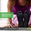 Gaiam Grippy Yoga Socks for Women & Men – Full Toe Non Slip Sticky Grip Accessories for Yoga, Barre, Pilates, Dance, Ballet