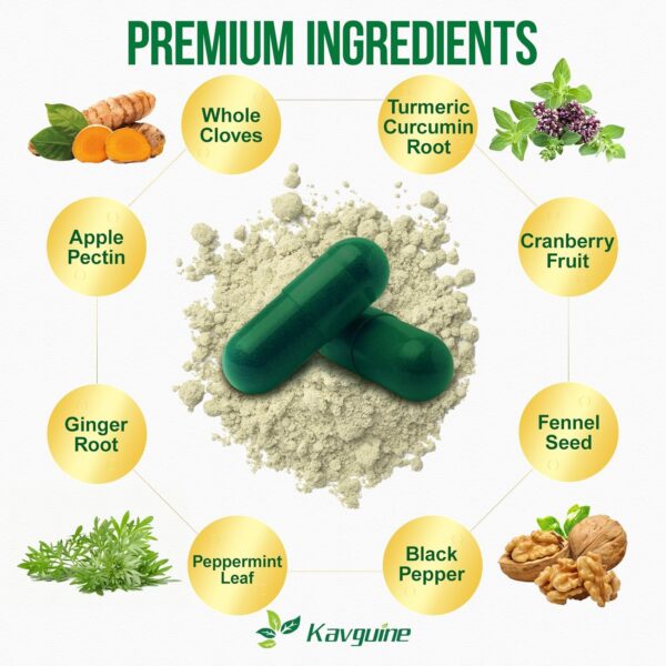 10 in 1 Wormwood Capsules, Black Walnut Hulls Cloves Black Pepper urmeric Curcumin Root Peppermint Leaf, DIigestive Health, Body Detox, 90 Capsules