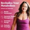 Metabolism for Her - Weight Loss Pills for Women - Appetite Suppressant, Fat Burner, Metabolism Booster - Combat Cravings & Lose Belly Fat - Berberine, Chromium Picolinate & Guarana - 60 Veg Capsules