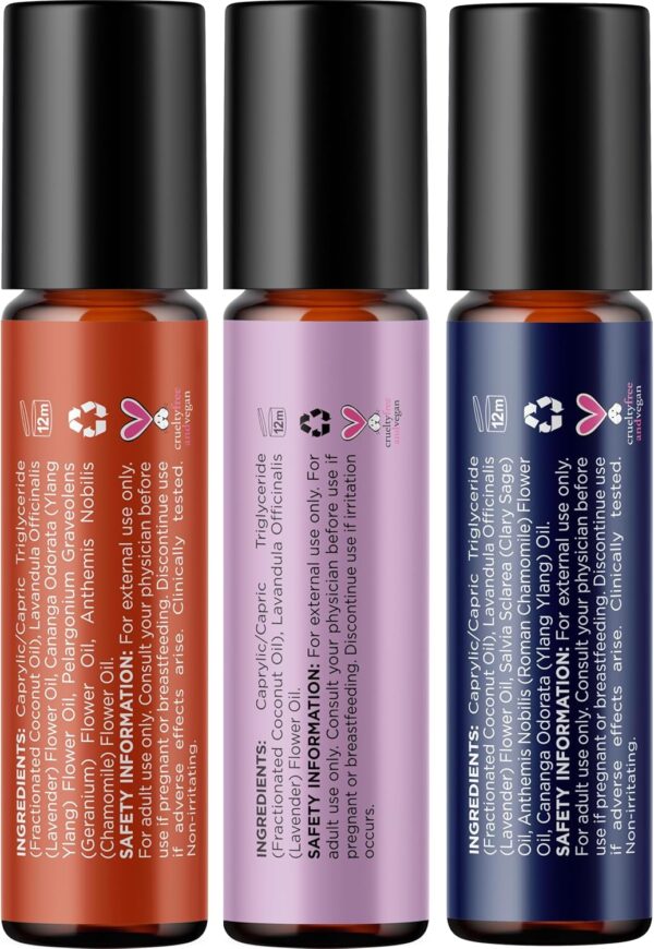 Roll on Essential Oils for Sleep - Aromatherapy Essential Oils Sets Variety Pack with Lavender Relax and Dream Sleep Essential Oil Roll Ons - Fun & Cute Wellness Gift for Young Women Teens & Girls