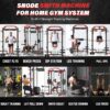 ALL10 Smith Machine for Home Gym, Power Rack with Cable Crossover, Squat Rack with Leg Press and Advanced LAT Pull-Down, 2000LB Weight Capacity
