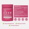 Complete Menopause Vitamins - Ashwaghanda, Probiotics, ACV for Weight Management, Hot Flashes, Night Sweats, Bloat, Hormone Balance - Vegan 60 Caps Menopause Supplements for Women Non-GMO