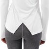 Bestisun Long Sleeve Yoga Workout Tops Lightweight Thumbhole Shirts Athletic Wear for Women