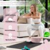 Secret Garden Velvet Meditation Cushion – Large Yoga Cushion to Achieve Full Serenity – Eco-Friendly Buckwheat Hull Filled Meditation Pillow – Yoga Pillows for Sitting on Floor (Rose Pink)