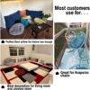 Tiita Floor Pillows Cushions Round Chair Cushion Outdoor Seat Pads for Sitting Meditation Yoga Living Room Sofa Balcony 22x22 Inch, Black
