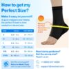Modvel Foot & Ankle Brace Socks for Sprained Ankle Compression Sleeve - Plantar Fasciitis Relief Brace, Foot Support for Women & Men - Tendonitis & Arthritis Foot Sleeve, Stabilizing Ankle Wrap