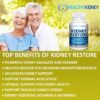 Kidney Restore Kidney Cleanse and Kidney Health Supplement to Support Normal Kidney Function, Vitamins for Kidney Health 60 caps