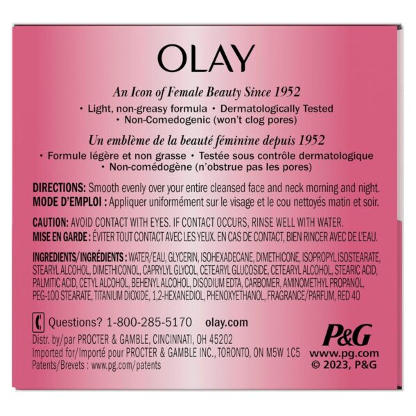 81KfGzoCJhL._SL1500_.jpg Olay Active Hydrating Cream Face Moisturizer, 1.9 fl oz