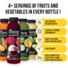 O2 Living Juices Cold Pressed Juice – Organic Low-Calorie Detox Cleanse Drink, Non-GMO, Fresh Fruit & Vegetable Juice, Immunity Refresher, Vitamin-Packed Beverage – 8 Pack | 1-Day (12oz Each)