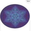 Round Meditation Pilates Yoga Mat Luxury Suede Large Yoga Mat Natural Rubber Non-Slip Base is ery Suitable for Meditation, Stretching, Yoga Environmental Protection, Fitness Exercise, Home and Outdoor. 140CM Diameter