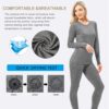 81L0KyyheL._AC_SL1500_.jpg Thermal Underwear for Women, Winter Warm Base Layer Compression Set, Fleece Lined Long Johns Running Skiing