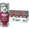 V8 +SPARKLING ENERGY Black Cherry Energy Drink, Made with Real Vegetable and Fruit Juices, 11.5 FL OZ Can 4 Count (Pack of 6)