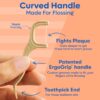 SmartLifeco Biodegradable Dental Floss Picks - Plant Based Tooth Flosser for Adults & Kids | Eco-Friendly Unwaxed Floss | Toothpick Stick Soft On Gum & Teeth | Compostable, Vegan, Unflavored 100ct