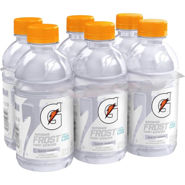 Gatorade Glacier Cherry Thirst Quencher, 12 Fl Oz Bottles, 6 Pack