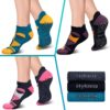 Hylaea Unisex Non Slip Socks with Grip for Yoga, Hospital, Pilates, Barre | Ankle, Cushioned