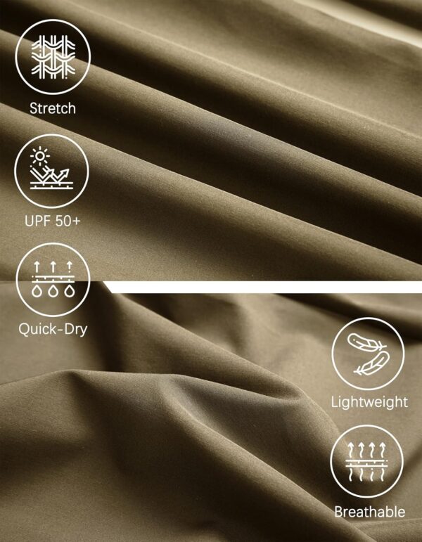 Men's Lightweight Quick Dry Hiking Running Pants Outdoor Sports Breathable Zipper Pockets Athletic Work Pants