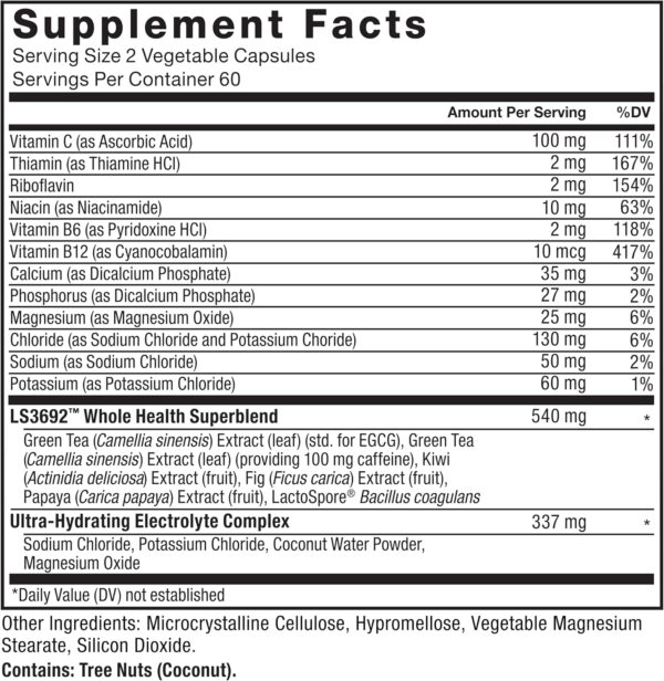 FORCE FACTOR ProbioSlim Weight Loss Essentials Complete Daily Digestive Health and Weight Loss Probiotic Supplement for Women and Men with Electrolytes and Green Tea Extract, 120 Capsules