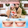 Rechargeable Tooth Polisher Kit for Daily Cleaning, Whitening and Polishing, Electric Dental Teeth Polisher with LED Light, 5 Brush Heads, 5 Speed Modes, Waterproof