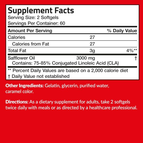 Futurebiotics CLA 3000 Extra High Potency - Non-Stimulating Conjugated Linoleic Acid, Non GMO, 120 Softgels