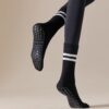 Irisbear Womens Pilates Socks with Grips Non Slip Yoga Socks Barre Gym Athletic Grippy Socks for Women