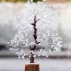 Clear Quartz Gemstone Tree of Life - Handmade Crystal Tree for Positive Energy, Chakra Money Tree Bonsai - Feng Shui Decor, Healing Crystals - Attract Good Luck, Meditation Accessories, Spiritual Gift