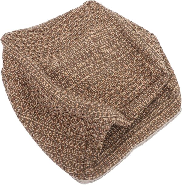 STOBAZA Footstool Cotton Yoga Sitting Cushion Farmhouse Pouf Cozy Japanese Cushion Hyacinth Square Pouf Footrest