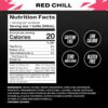 PRIME ICE Hydration RED CHILL, Sports Drinks, Electrolyte Enhanced for Ultimate Hydration, 250mg BCAAs, B Vitamins, Antioxidants, Low Sugar, 16.9 Fl Oz, 12 Pack